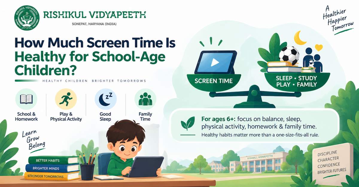 How Much Screen Time Is Healthy for School-Age Children?